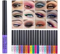 Kalanka-12 Couleurs Colorées Eyeliner Liquide Set Mat Eye Liner Couleur Imperméable Maquillage Set Rainbow High Liner Precise