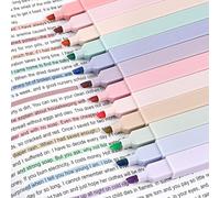 Kalanka-12 Pcs Surligneurs Pastel - Couleurs Assorties, Marqueurs Paste, Esthétiques De La Bible Highlighters Pour Mettre En Évidence Un Journal Intime Ou Un Carnet À L'école, Au Bureau
