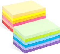 KALANKA-1200 Notes Sticky notes, Lot de 12 Blocs de Notes Autocollantes 76 x 127 mm, 100 Feuilles par Bloc, 12 Couleurs Grand Sticky Notes Pour le Bureau, l'école, la Maison