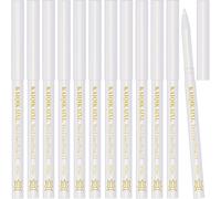 Kalanka-12pcs White Eyeliner Pencils Professional Use As Highlighter,Lip Line Pen Long-Lasting Nice Color Eye Brow Gel Pen Makeup Brow Tint Pencils Beauty Makeup Tools