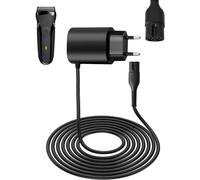 KALANKA-12V 0.4A Chargeur Tondeuse pour Braun Rasoir Électrique Série 9 8 7 6 5 3 1 Remplacement Cordon d'alimentation Câble de Charge pour Épilateur Silk-épil 9 7 5 Power Charger Câble for Rasoir