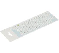 KALANKA-® 13x13 mm - Autocollants français AZERTY - pour claviers PC et Ordinateur Portable - avec stratifié Mat résistant aux Rayures French Keyboard Stickers Couleur: Blanc