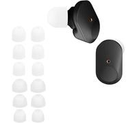 KALANKA-14x Embout Compatible avec Sony WF-1000XM3 / WF-1000XM4 / WF-1000XM5 - Embouts de Rechange en Silicone pour Écouteurs Blanc-Transparent