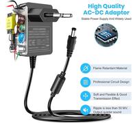 KALANKA-15W Adaptateur pour Alexa Echo Dot Chargeur d'alimentation pour Echo Dot 3ème 4ème 5ème génération, Echo Dot avec Horloge, Echo Show 5 1ère 2ème génération, Echo Spot, Fire TV Cube.