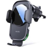 KALANKA-15W Qi Chargeur Induction Voiture,Chargeur sans Fil Voiture Rapide Automatic Clamping Porte Clip De Sortie d'air Support Téléphone Voiture pour iPhone Samsung Huawei LG Tous Les Appareils Qi