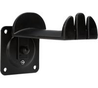 KALANKA-16310 Support mural pour casque d'écoute Noir en acier - avec support caoutchouté pour 2 casques over ear - fixation stable