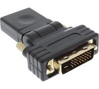 KALANKA-17660 W Adaptateur HDMI Femelle vers fiche DVI (Flexible Angle, Contacts plaqués Or, 4 K2 k Compatible)