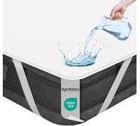 Kalanka-180x200 Cm Protège Matelas, Alèse Imperméable, Silencieux Et Respirant, Anti-Acarien, Hypo-Allergénique, Blanc