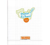 Kalanka-18120c Un Cahier De Poésie Et Chants Incolore (Une Marque De Clairefontaine) - 17x22 Cm - 48 Pages Grands Carreaux Et Unies - Papier Blanc 90 G - Couverture Polypro Transparent