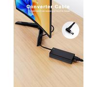 KALANKA-19V Adaptateur secteur pour moniteurs LG 32LH570B, 29WK600, 27MK400H-B, 27UK650, 24MK600M, 24MK400H, 23EA63T, 22EA53T-P,19EN33T-B, câble de chargement et chargeur pour écrans LCD LED LG 32 à