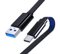 KALANKA-1M USB-C to USB-A 3.0 Cable, Flat USB C Quick Charge 3A for Samsung Galaxy S21 S20 FE Note 20 A20e A21s A30s A31 A40s A41 A51 A52 A72 Xiaomi Redmi Note 10 9T 9S 9 Pro POCO X3 Pro Wiko View