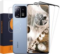 KALANKA-2+2 pi¿¿ces Verre Tremp¿¿ pour Xiaomi 13 Pro 5G, 9H Duret¿¿, Cam¿¿ra Protecteur, 3D plein ¿¿cran, sans bulles protection ¿¿cran, Haute Sensibilit¿¿, 0.33mm Ultra HD Xiaomi 13 Pro vitre protect