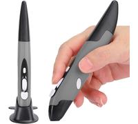 KALANKA-2.4G Universal Wireless Handwriting Mouse Pen USB Wireless Computer Stylus Réglable DPI Portable Optical PC Pen pour 8/7/Vista/XP/2000/Android/Linux/OS X (Gris)