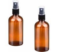 Kalanka-- 2 Bouteilles Avec Pulvérisateur Couleur Marron De 30 Ml Pour Huiles Essentielles, Parfums Avec Atomiseur En Verre
