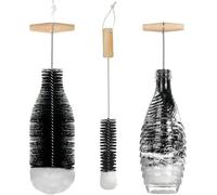Kalanka-2 Goupillon Bouteille, Set De Brosse De Nettoyage Avec Poignée En Acier Inoxydable, Taille 35 Cm Et 34 Cm, Goupillon Biberon, Brosse Bouteille Pour Verre Et Gourde