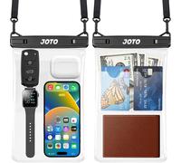 KALANKA-2 Grandes Pochettes Étanches Universelles Certifiée par IPX8, Housse Étanche Téléphone iPhone, Galaxy, Xiaomi Jusqu'à 7 Pouces, Range avec Clé Cartes Monnaie -Noir