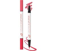 Kalanka-2-In-1 Crayon A Levre Liquide Mat, 2 Couleur Très Pigmenté Lip Liner Stain Waterproof, Feutre À Lèvres Ultra Longue Durée Et Sans Transfert, Naturel Tattoo Effet Lip Makeup Pencil, Cadeaux Fe