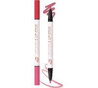 Kalanka-2-In-1 Crayon A Levre Liquide Mat, 2 Couleur Très Pigmenté Lip Liner Stain Waterproof, Feutre À Lèvres Ultra Longue Durée Et Sans Transfert, Naturel Tattoo Effet Lip Makeup Pencil, Cadeaux Fe