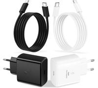 Kalanka-2 Pack 45w Usb C Chargeur Rapide 2m Type C Câble Pour Galaxy Galaxy S25/S24/S23/S23+/S23 Ultra/S22/S21/S20/Note20/A73/A53/S10, Cargador Samsung Carga Rapida (Un Noir Et Un Blanc