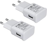 Kalanka-2-Pack Chargeur Usb 2a Adaptive Fast Charging Connecteur De Charge Pour Samsung Galaxy S20 S10 S6 S7 S8 S9/Edge/Plus/Active, Note 5 8 Pour Iphone 11 Pro/X 8, Chargeur Rapide Original De Rempl
