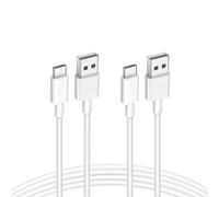 KALANKA-2 Pack USB to USB C Cable 2M 3A 60W White Charger Cable Fast Charging Cable for Apple MacBook Pro, iPad Pro, iPhone 15, iPhone 16, Samsung Galaxy, Google Pixel, Xiaomi, Redmi, Honor