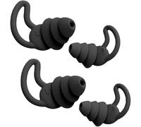 Kalanka-2 Paires De Bouchons D'oreilles Spirale Sommeil Silicone Protection Auditive Réutilisable Avec Réduction Du Bruit 37 Db Bouchons D'oreilles Souples Pour Le Travail Dormir Et Concert, Noir