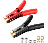 Kalanka-2 Pcs 1000a Serre Câbles De Démarrage De Batterie,Pinces Crocodiles Robustes,Câbles De Démarrage Pince De Suralimentation,Pinces De Chargeur De Batterie De Voiture,Pour Voiture,Bateau
