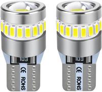 KALANKA-2 Pcs T10 (W5W) LED 6000K Blanc 12V Voiture Ampoules 194 168 pour Lampe Remplacement de Position, Plaque, Dôme Côté et Stationnement - 2 ans Garantie.