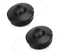 KALANKA-2 Pcs Tête Débroussailleuse Universelle M10 x 1,25 à Gauche pour Toutes Les Marques Sthil, Husquarna, EFCO et d'autres Marques, Tête Faucheuse, Tête Bobine, Tête de Coupe Universelle