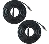 KALANKA-2 Pièces 5 Mètres Rallonge Cordon d'alimentation DC 1.35mm x 3.5mm Mâle à Femelle DC Plug Rallonge Cordon, Adapté pour Appareils Photo, Adaptateur Secteur, Caméra IP sans Fil - Noir
