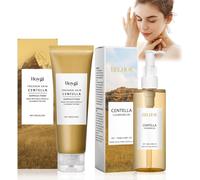 Kalanka-2 Pièces Centella Cleansing Oil + Centella Nettoyant Visage, Madagascar Centella Mousse, Centella Asiatica Extract, Pore Control Cleansing Oil, Pore Deep Cleansing, Convient Aux Peaux Sensibl