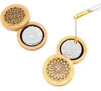 Kalanka-2 Pièces Galet Diffuseur Huile Essentielle, Avec Aimant Diffuseur D'huiles Essentielles, Forme Ronde Diffuseur De Parfum, Avec 2 Pierres Parfumées, Pour Salon, Bureau, Chambre