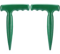 KALANKA-2 pièces Outil de Jardin à Main Plante Fleur Distributeur de graines Dibber Widger Plantation perforateur Trou Outil pour Le Jardinage en Serre - planteuse piqueur perforatrice Ergonomique
