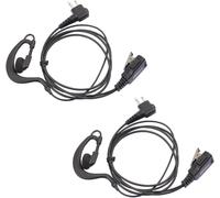 KALANKA-2 x Oreillette 2-Pin Style G KIT PIéTON Écouteur Casque Microphone pour Motorola CP040, CP140, Hytera, Midland Radio