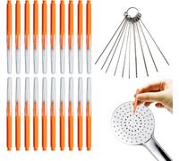 KALANKA-20 Pièces Brosse de Nettoyage Anti-Colmatage, Outil de Nettoyage de Petits Trous Mini avec Multi-Tailles Pics de Nettoyage, Kit Nettoyant Pommeau de Douche pour Buse Fente de Fenêtre