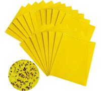KALANKA-20 pièces pièges à Insecte, pièges adhésifs Double Face Jaunes, moucherons fongiques, moustiques, aleurodes, Autocollants à Mouches, Convient pour Les Plantes et Les Fleurs de Jardin(15x20cm)
