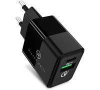 KALANKA-20W Chargeur USB Double avec QC3.0 et USB C PD - Chargeur Rapide Compatible avec iPhone 14, 13, 12 (Pro, Max, Plus, Mini), MagSafe Charger, 20W PD & QC 3.0 Dual Port Adapter
