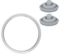 KALANKA-22cm Joint Autocuiseur Rechange Haute Qualité, Accessoires pour Autocuiseurs Universel avec 2 Soupape Sécurité, Joint d'Étanchéité de Silicone Thermorésistant, Compatible WMF, Silit, Fissler