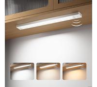 KALANKA-23cm Dimmable Lampe de Placard Détecteur de Mouvement, 3000K/4000K/6500K Diminuable Lumiere Placard Led Rechargeable USB Sans Fil Magnetique Eclairage Led pour Armoire Cuisine Placard Veilleu
