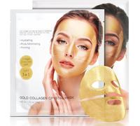 Kalanka-24k Gold Bio Collagen Real Deep Mask, Hydratant Hydrogel Aux Films De Collagène Pur, Masque Fermeté Hydratant Intense Hydrogel, Masque Lifting Anti-Rides (34g X4 Pièces)