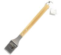 KALANKA-25192 Brosse pour barbecue, brosse géante à barbecue, Bois, Acier inoxydable, Brun, 42 cm