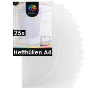 Kalanka-25x Protege Cahier A4 Transparent - Couverture Cahier 21x29,7 Pour L'école & Le Bureau - Protège Cahier A4 Transparent - Résistantes À La Déchirure & Imperméables - Protège-Cahiers