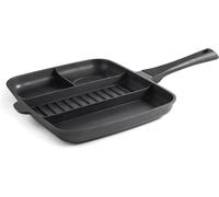Kalanka-27832 27832-Titanium Pro Pan With Non-Stick Individual Compartments 4 In 1, 32 X 26 Cm, Aluminium, Black