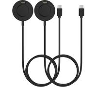 KALANKA-2Pack Chargeur de Montre Compatible avec Garmin Fenix 8/7X Pro/7X/7S Pro/7S/7 Pro/7/6/5/Forerunner 970/570/965/Instinct/Venu 4, Socle de Charge Magnétique avec 3,3 Pieds/1 M Câble USB-C, Noir