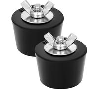 KALANKA-® 2PCS Bouchons d'Hivernage pour Piscine 32-38mm, Bouchon Caoutchouc avec Écrou à Oreilles en Acier Inoxydable