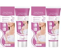 Kalanka-2pcs Crème Remonte Sein Poitrine Avec Glycérine Et Huile De Rose, Creme Raffermissante, Bust Firming Cream, Grossir Poitrine, Augmentation Élasticité Du Buste, Raffermissant Et Repulpant