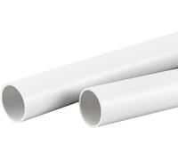 Kalanka-2pcs De Tuyaux Ronds Rigides En Pvc De 35cm Tubes Ronds Creux De Fumée Blanche De 40mm De Diamètre Extérieur De 35mm De Diamètre Intérieur Tuyaux Rigides En Plastique Tube Rigide Rond