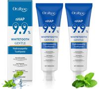 Kalanka-2pcs Hydroxyapatite Dentifrice, 9,9% Dentifrice À L'hydroxyapatite Nano Sans Fluor, Blanchissant, De Nettoyage En Profondeur, Élimine Les Taches Dentaires, Renforce Dents Blanc