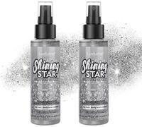 Kalanka-2pcs Spray Paillette, Paillettes Spray Corps Cheveux Vetement, Hair Glitter Spray Paillete Spray, Laque Pailletée Cheveux Poudre Paillette Corps Pour Visage, Cosmétique, Fête