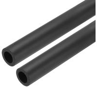 KALANKA-2Pcs Tubes D'Isolation en Mousse, Isolation Thermique de 17,5 mm de Diamètre Intérieur Et 27,5 mm de Diamètre Extérieur (1 Pouce), Longueur de 61 Cm (24 Pouces), Couleur Noire